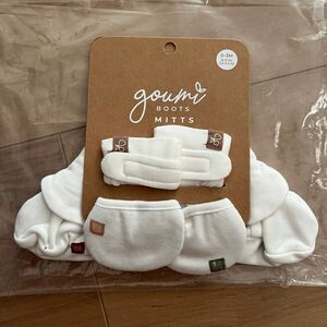 NWT Goumi Kids City Block Baby Mitts Boots SZ 0-3mo Bamboo Mittens Bootie